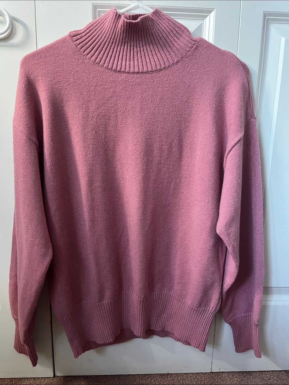 Ann Taylor Dusty Rose Turtleneck Sweater